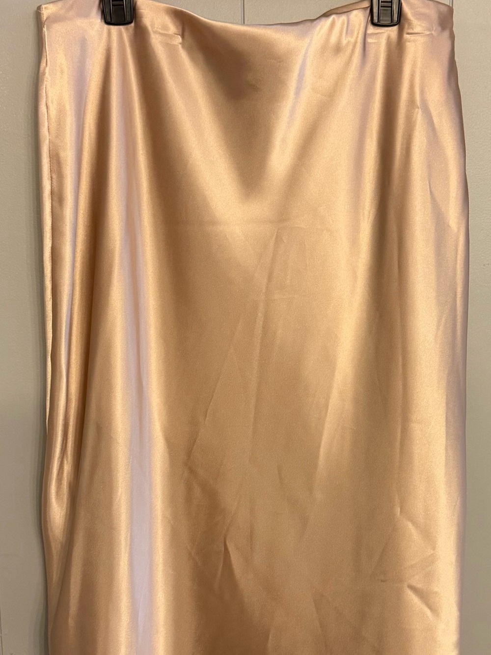 Nicole Miller Champagne Satin Slip Skirt